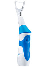 white and blue electric flosser | Dr. Wolnik