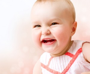 Baby. Cute Smiling Baby Girl